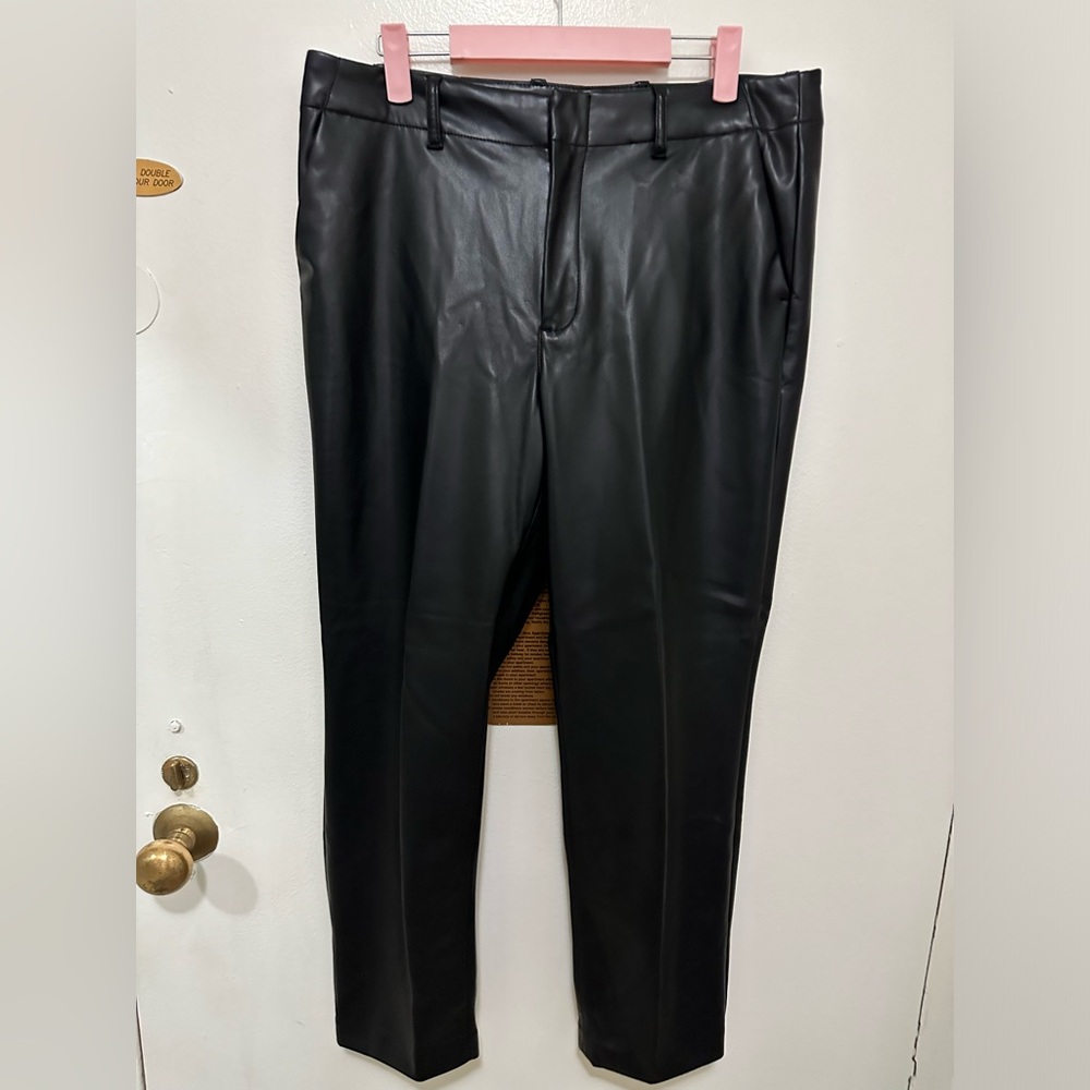 Gap faux leather pants - black - 12